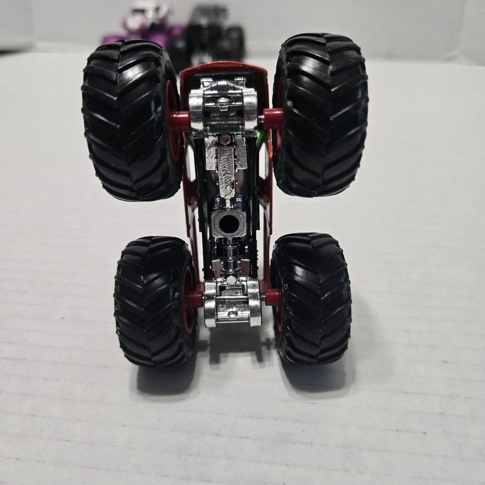 Hot Wheels Monster Jam Truck Lot Of 7 1:64 Metal Mulisha Scorpedo Storm Used